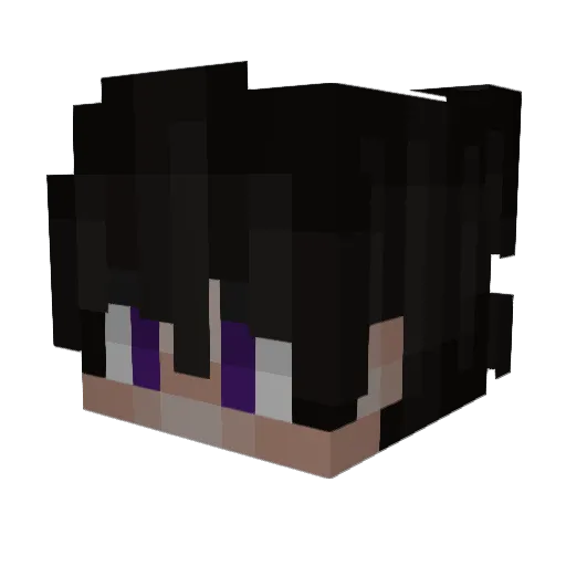 XNGG Minecraft avatar head, 3D render