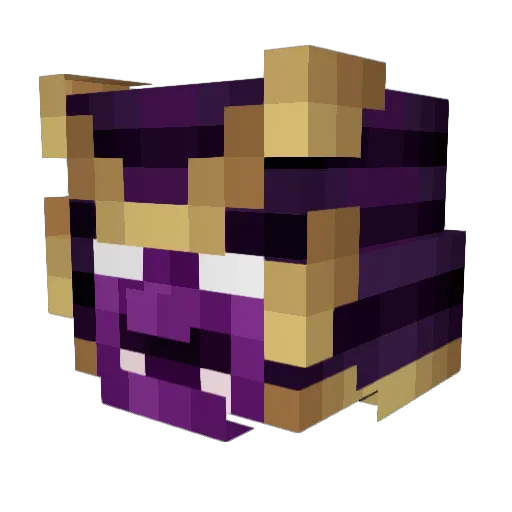 XNUMBERX Minecraft avatar head, 3D render