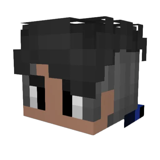 XNoReturn Minecraft avatar head, 3D render