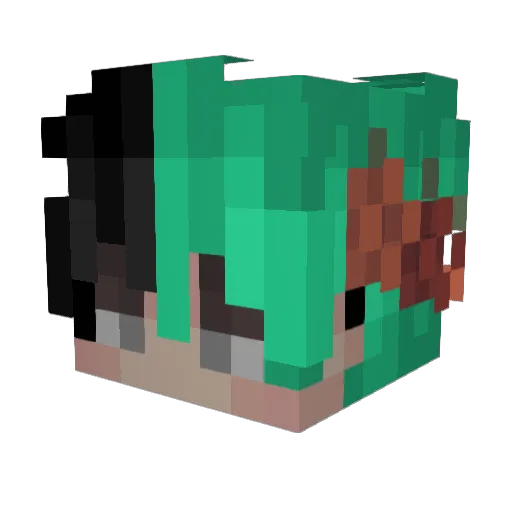 XNotNice Minecraft avatar head, 3D render