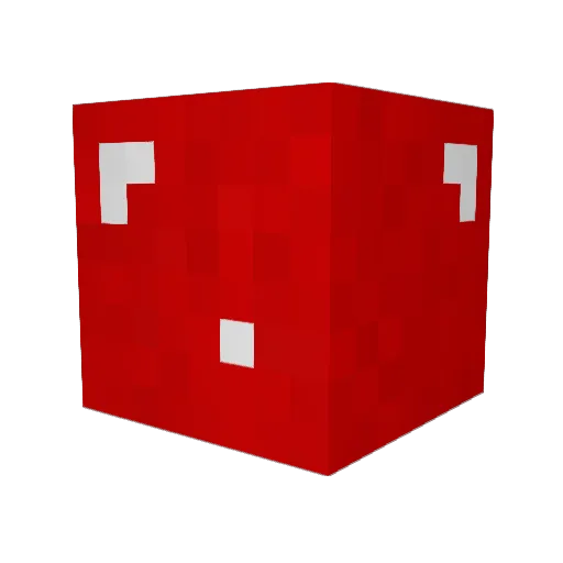 XNotes Minecraft avatar head, 3D render