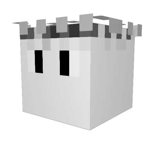 XNoviin Minecraft avatar head, 3D render