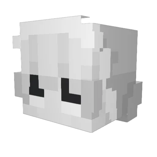 XNurd Minecraft avatar head, 3D render
