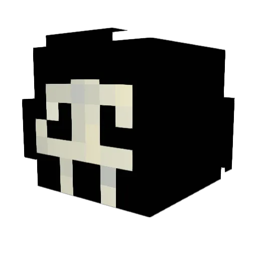 XODOPC Minecraft avatar head, 3D render