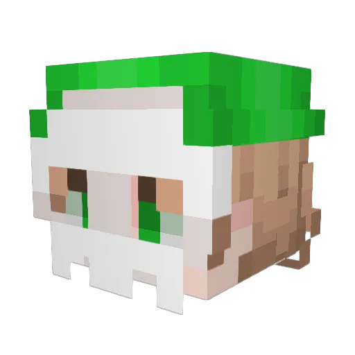 XOD_andGreg Minecraft avatar head, 3D render