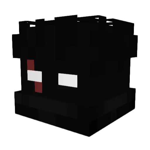 XOL0TL Minecraft avatar head, 3D render