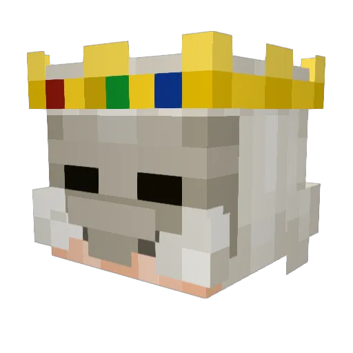 XONMOC Minecraft avatar head, 3D render