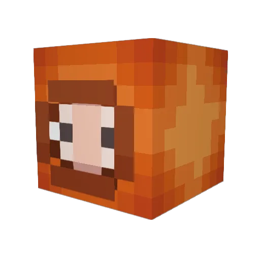 XOblitza Minecraft avatar head, 3D render