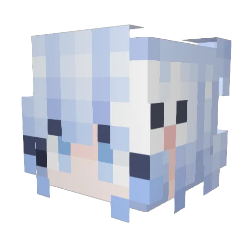 XOldDaysofSpring Minecraft avatar head, 3D render