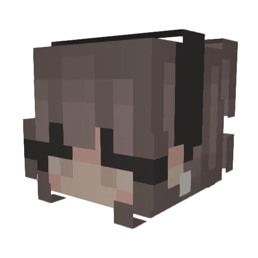 XP5 Minecraft avatar head, 3D render