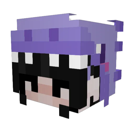 XPBE Minecraft avatar head, 3D render