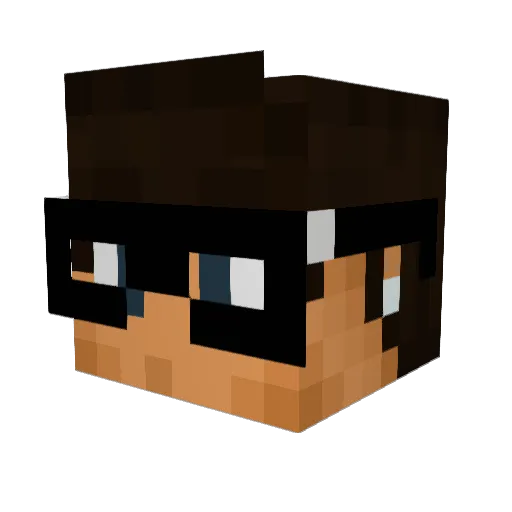 XPBeastModeXP Minecraft avatar head, 3D render