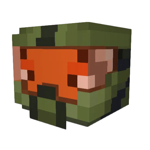 XPH0SE Minecraft avatar head, 3D render
