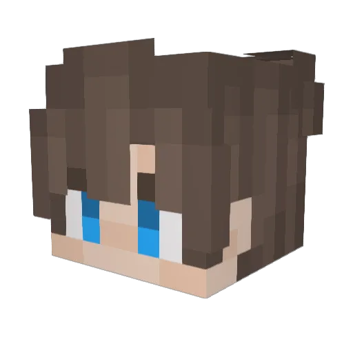XPIRIENCE Minecraft avatar head, 3D render