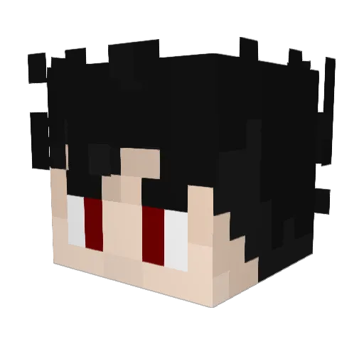 XPLOID00 Minecraft avatar head, 3D render