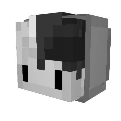 XPOSD Minecraft avatar head, 3D render