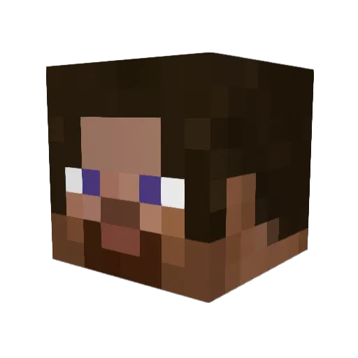 XPRTDeLtA Minecraft avatar head, 3D render