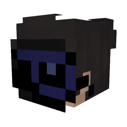 XPWD_ Minecraft avatar head, 3D render
