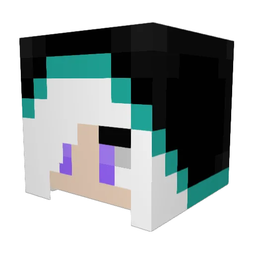 XPX9000 Minecraft avatar head, 3D render