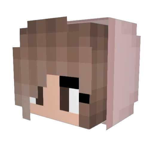 XPaintedWolfXYZ Minecraft avatar head, 3D render