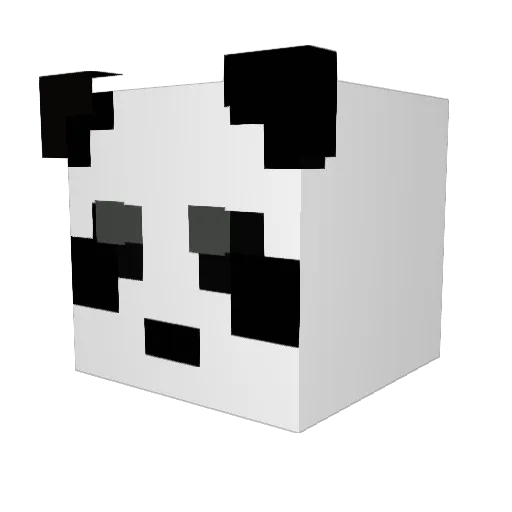 XPaka Minecraft avatar head, 3D render