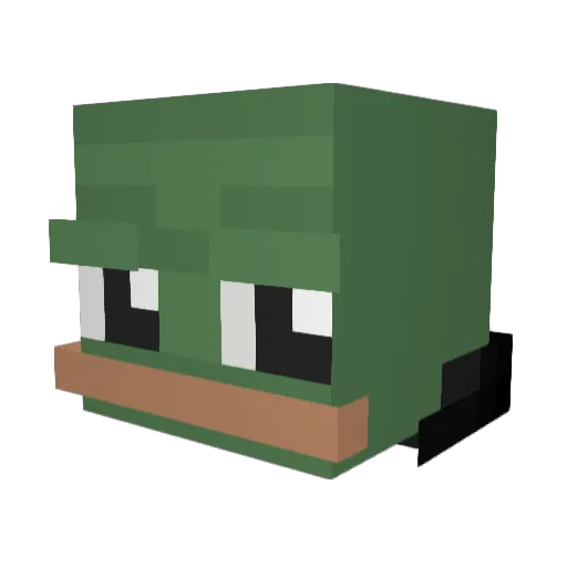 XPercks Minecraft avatar head, 3D render