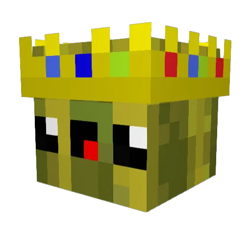 XPickleX Minecraft avatar head, 3D render