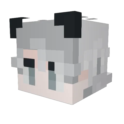 XPochiX Minecraft avatar head, 3D render