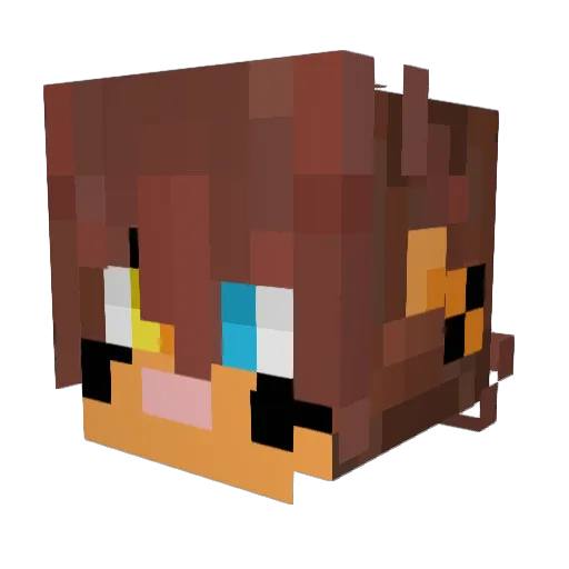 XProGamer12 Minecraft avatar head, 3D render