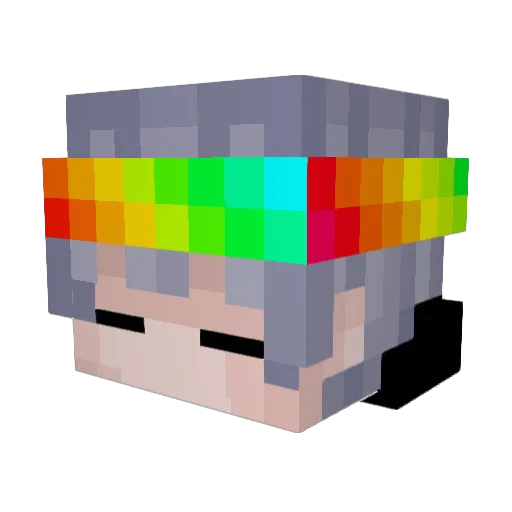 XProt_CY Minecraft avatar head, 3D render