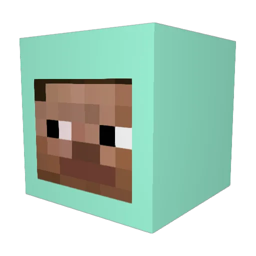 XQCnotdaddy420 Minecraft avatar head, 3D render