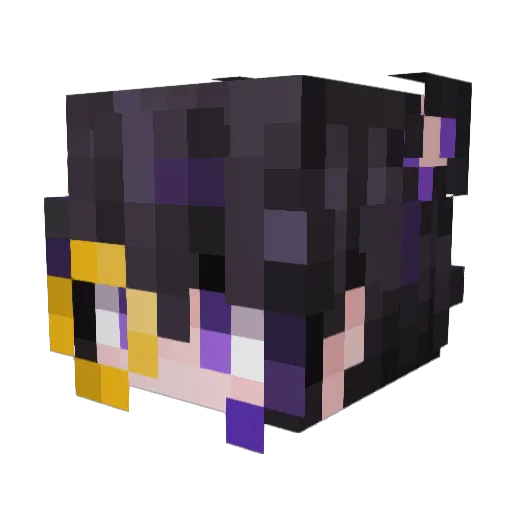 XQXuan Minecraft avatar head, 3D render