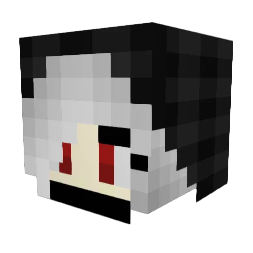 XQiueen Minecraft avatar head, 3D render