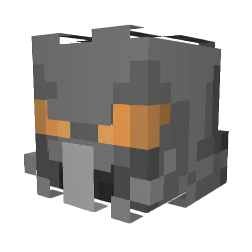 XR8mate Minecraft avatar head, 3D render