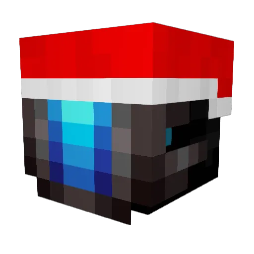 XRACER22 Minecraft avatar head, 3D render