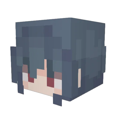 XRAYMACHI Minecraft avatar head, 3D render
