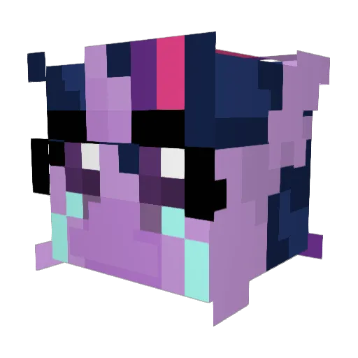 XRISTINA09 Minecraft avatar head, 3D render