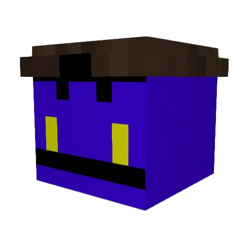 XRT_Shades Minecraft avatar head, 3D render