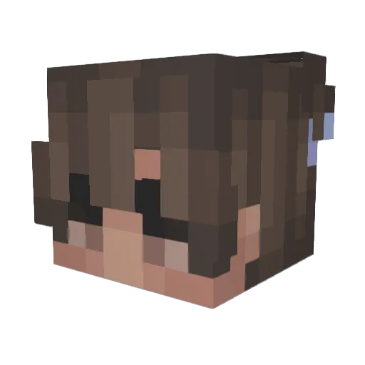 XRagingHomoX Minecraft avatar head, 3D render