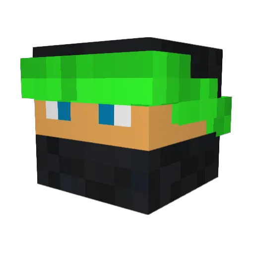 XRedCobraX Minecraft avatar head, 3D render