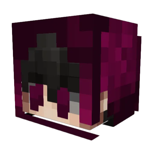 XRickyGeoX Minecraft avatar head, 3D render