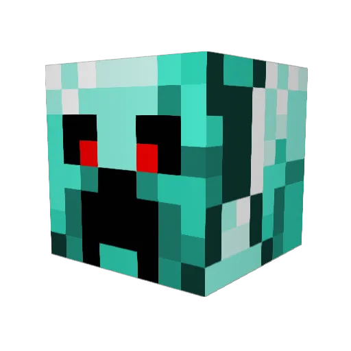 XRodri99 Minecraft avatar head, 3D render