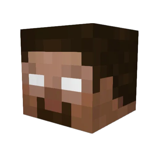 XS2004 Minecraft avatar head, 3D render