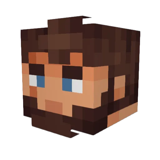 XSIXSI Minecraft avatar head, 3D render