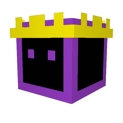 XSTUD Minecraft avatar head, 3D render