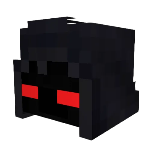 XSXA_15 Minecraft avatar head, 3D render