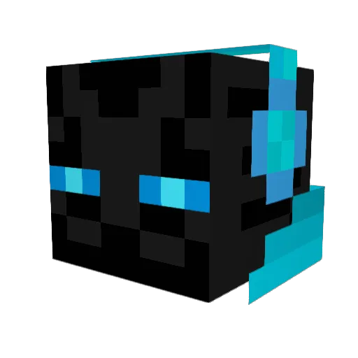 XSamProX Minecraft avatar head, 3D render