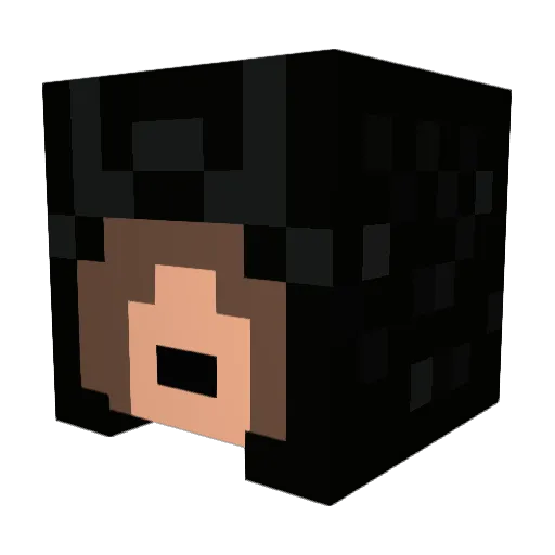 XSandman596X Minecraft avatar head, 3D render