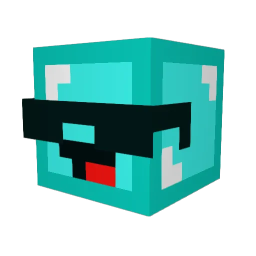 XScarz Minecraft avatar head, 3D render