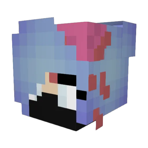 XSenpapi_MamasX Minecraft avatar head, 3D render